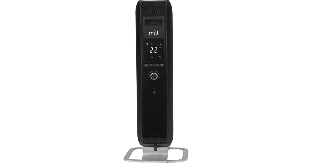 MillGentle Air WiFi olieradiator OIL1500WIFI3 Black  (Zwart, Wifi + App Control)