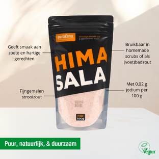 Purasana Vegan Himasala Keukenzout Fijn 500GR