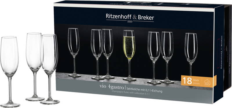 Ritzenhoff & Breker Sektkelchset 18-tlg. 4GASTRO