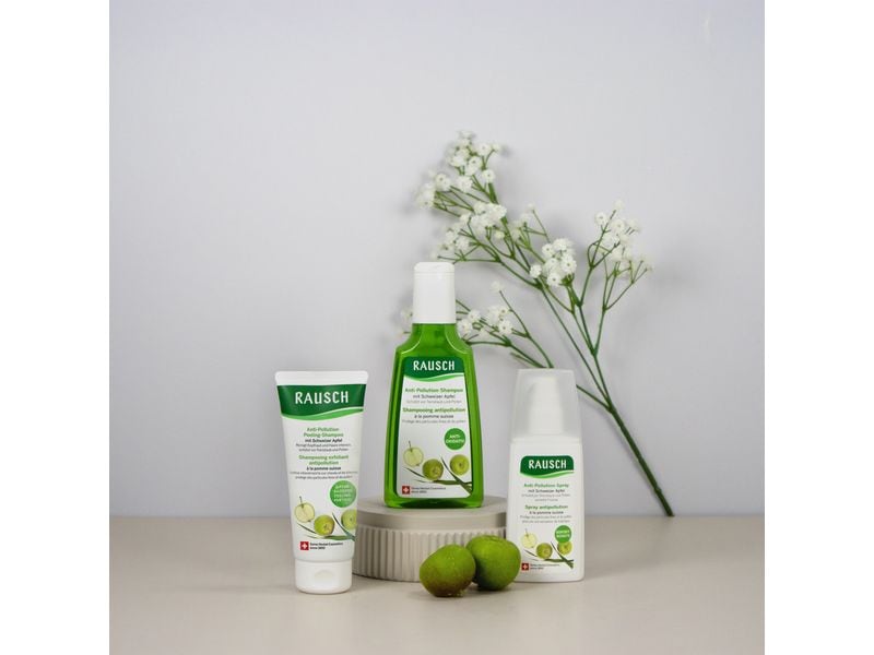 RAUSCH Shampoo Anti-Pollution 200 ml Natürliches Shampoo bietet Reinigung und Schutz für umweltbelastendes Haar