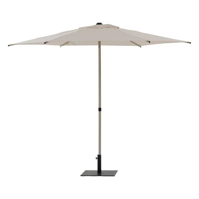 Parasol droit carré inclinable SOYA Argile / Blé