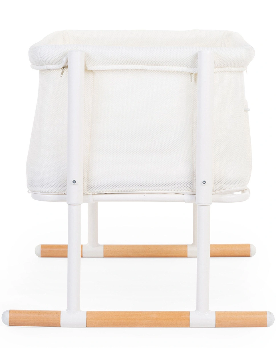 Beistellbett EVOLUX (97x64x85) in weiß/buche