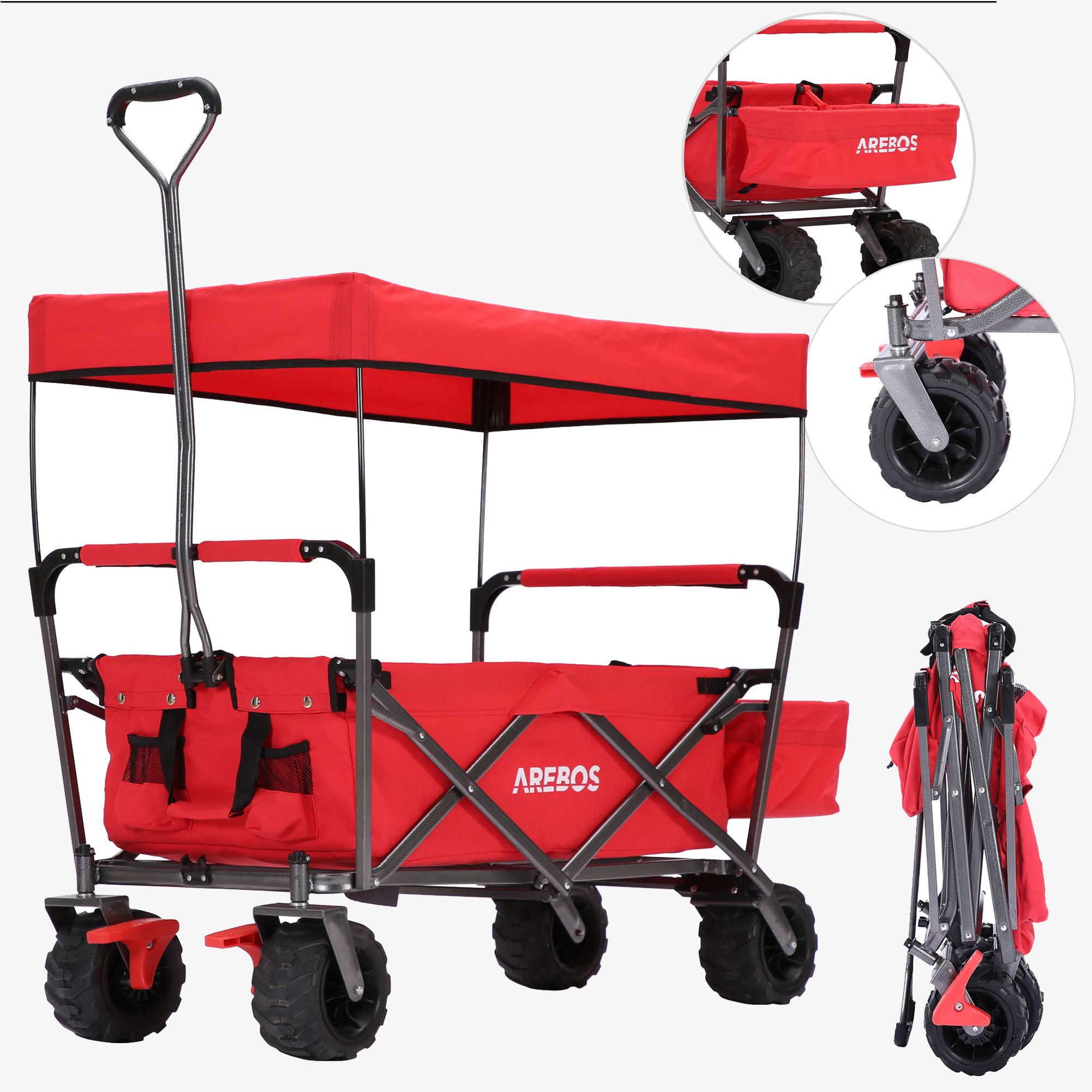 Bollerwagen mit Dach Standard
