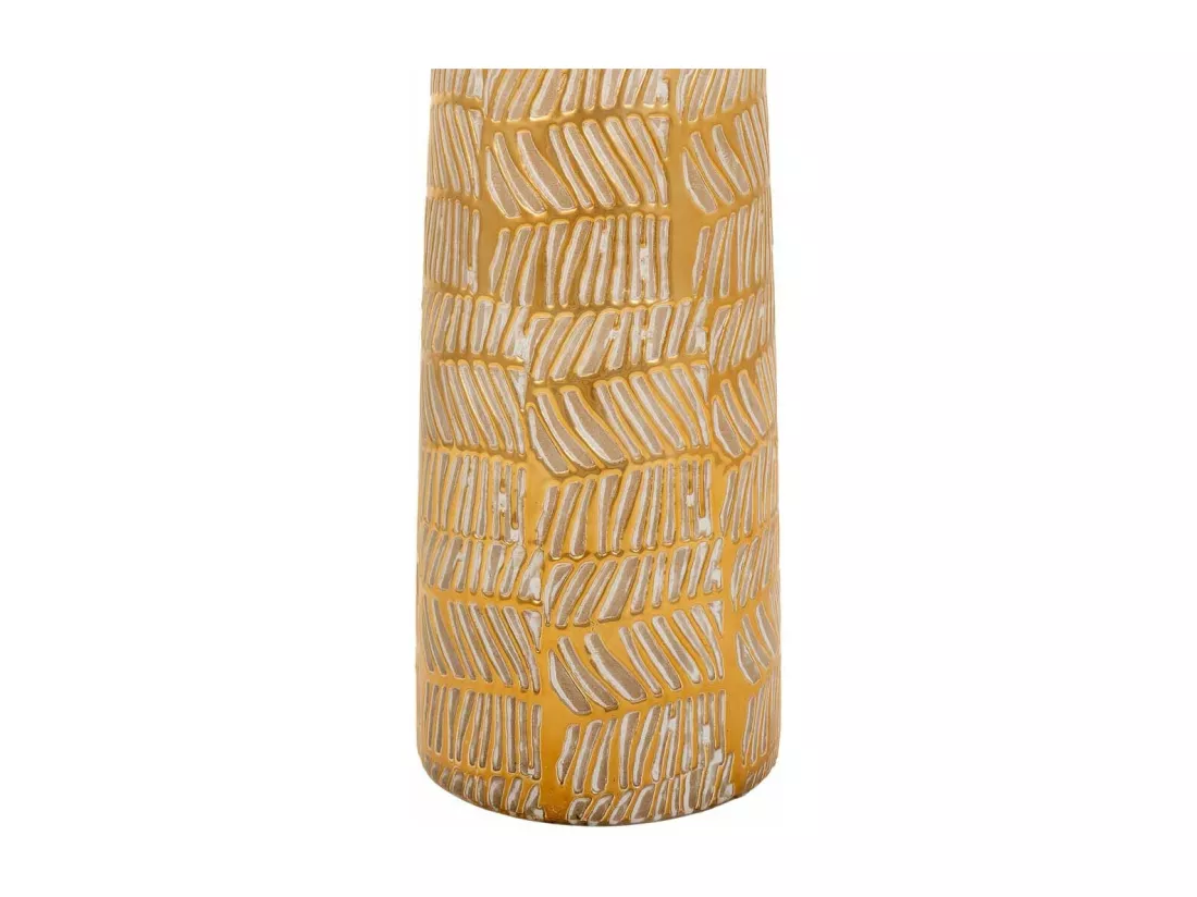 Vase en céramique dorée 15x15x61h
