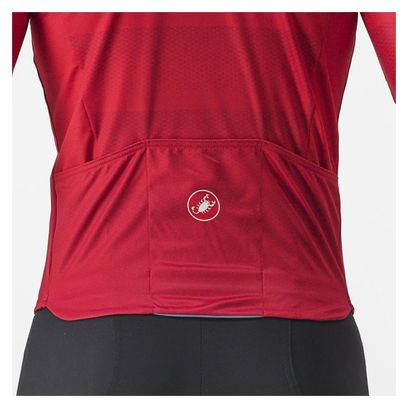 Maillot Manches Courtes Castelli Livelli Rouge