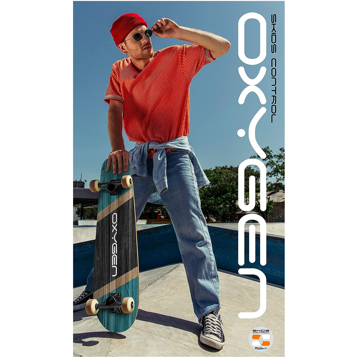 Skate Cruiser 27,5 x 8 polegadas com controle de derrapagem