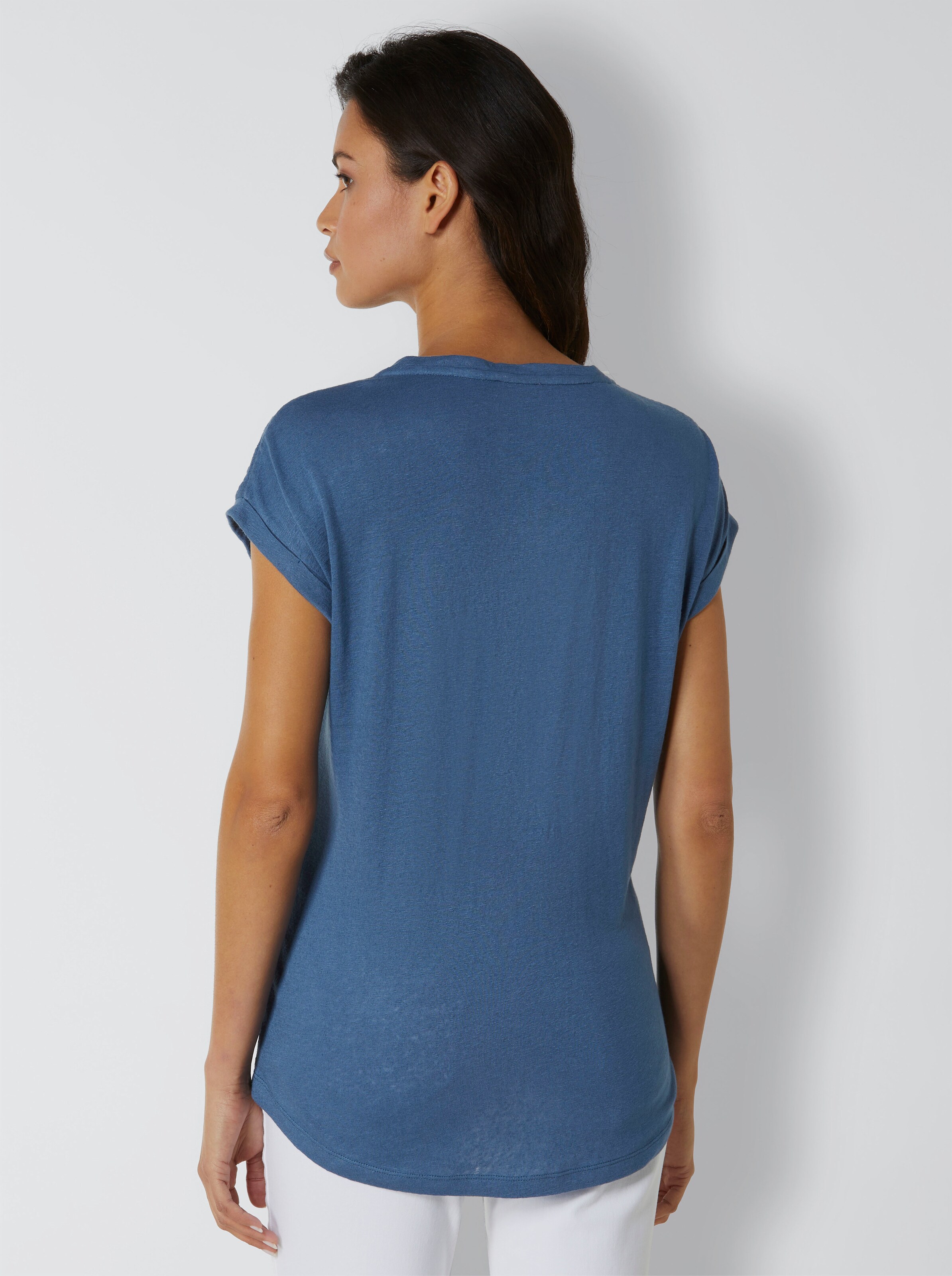 Leinen-Viskose-Shirt