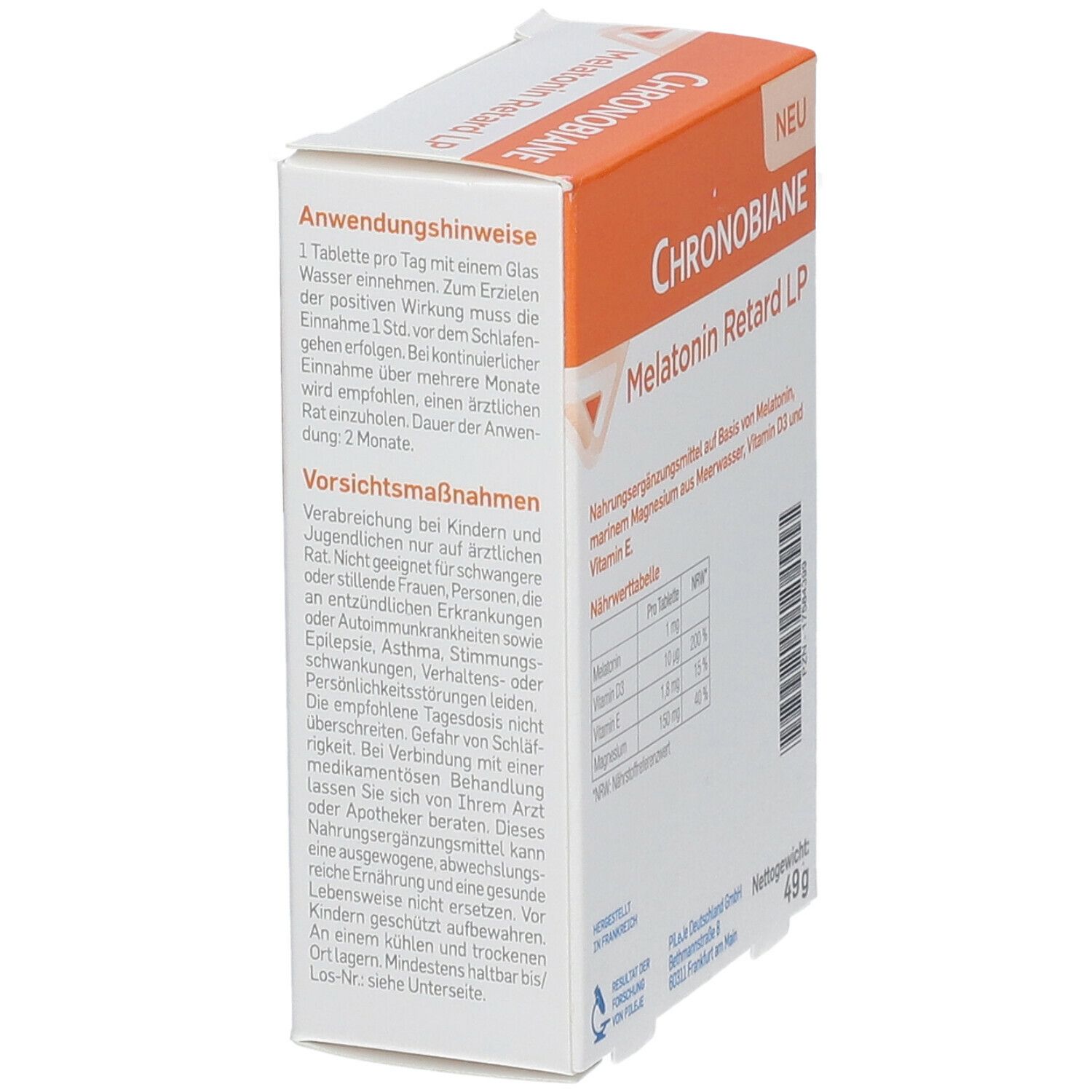 PiLeJe Chronobiane Melatonin Retard LP