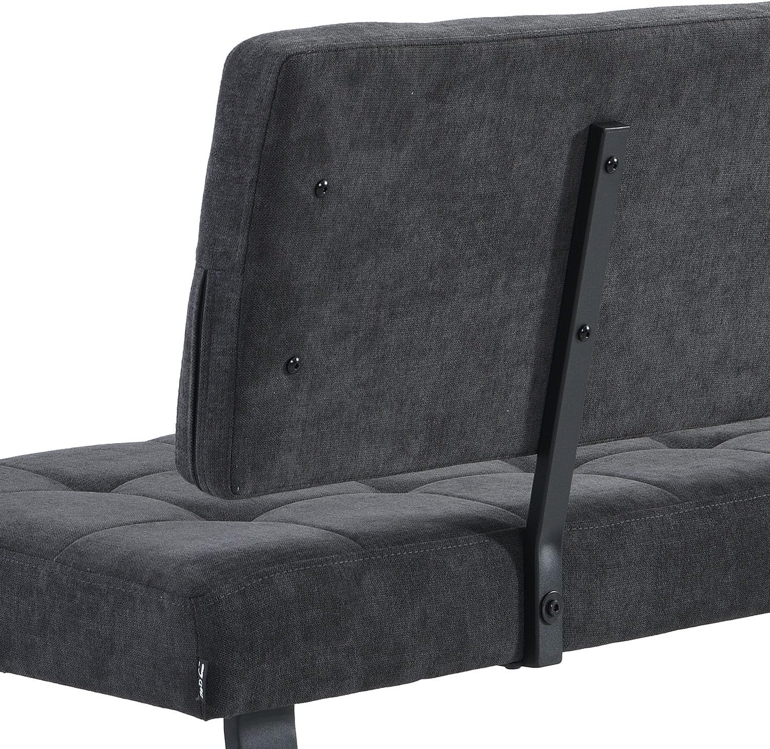 B&D home Sitzbank Sigfrid - Eckbank Esszimmer Mit Lehne, Sitzbank Flur, Pflegeleichter Bezug In Microfaser Anthrazit, Kaltschaum-Polsterung, Für Esszimmer, Küche & Flur, 120 cm