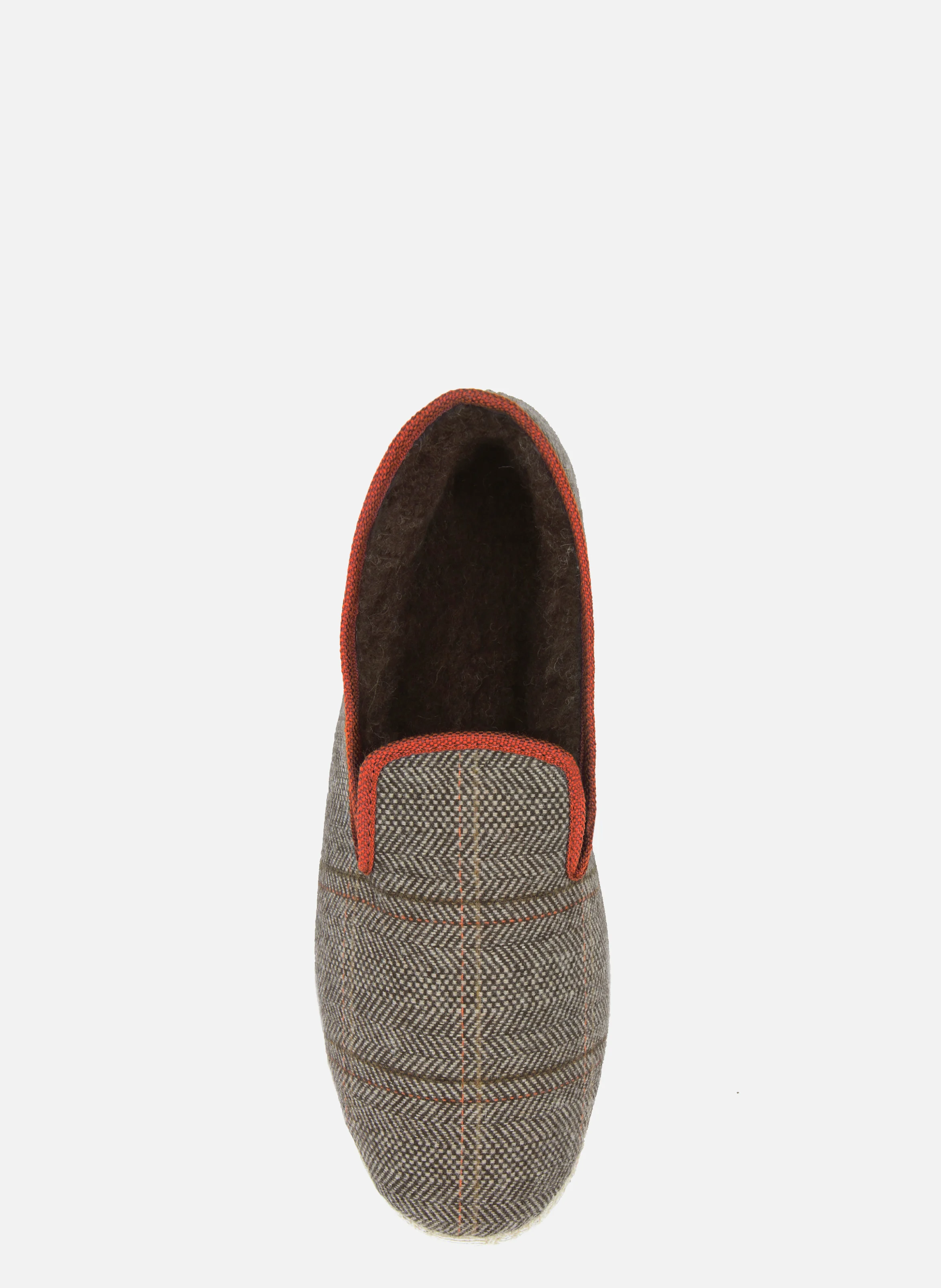 Charentaises tissu | Marron