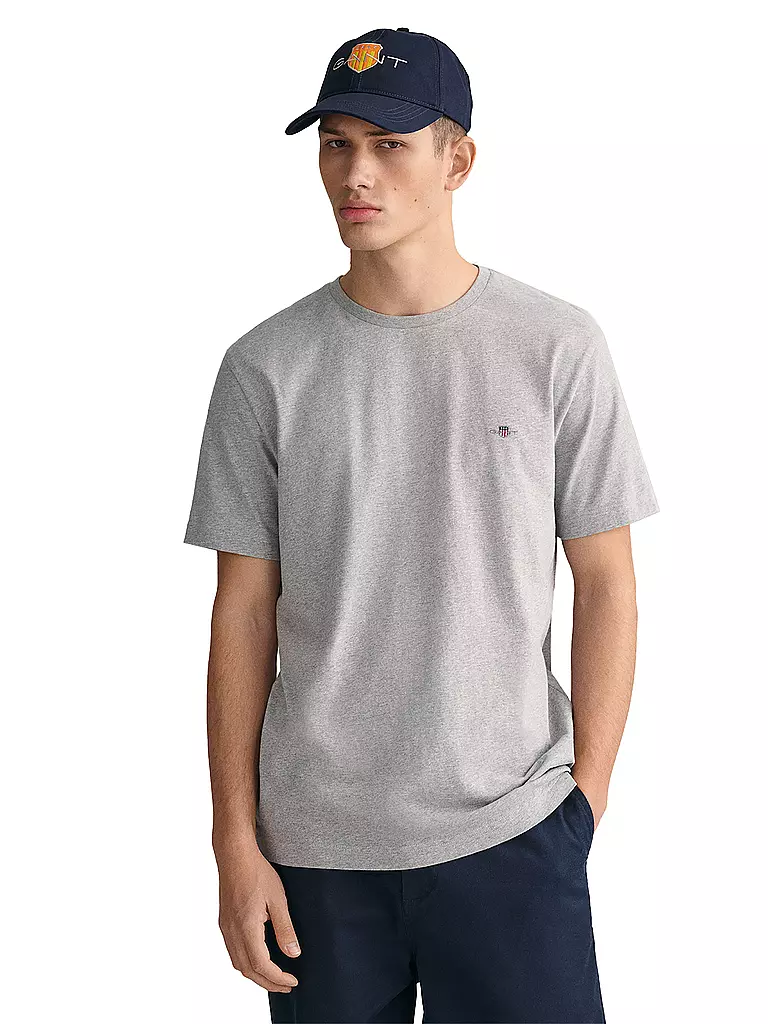 GANT T-Shirt Regular Fit grau