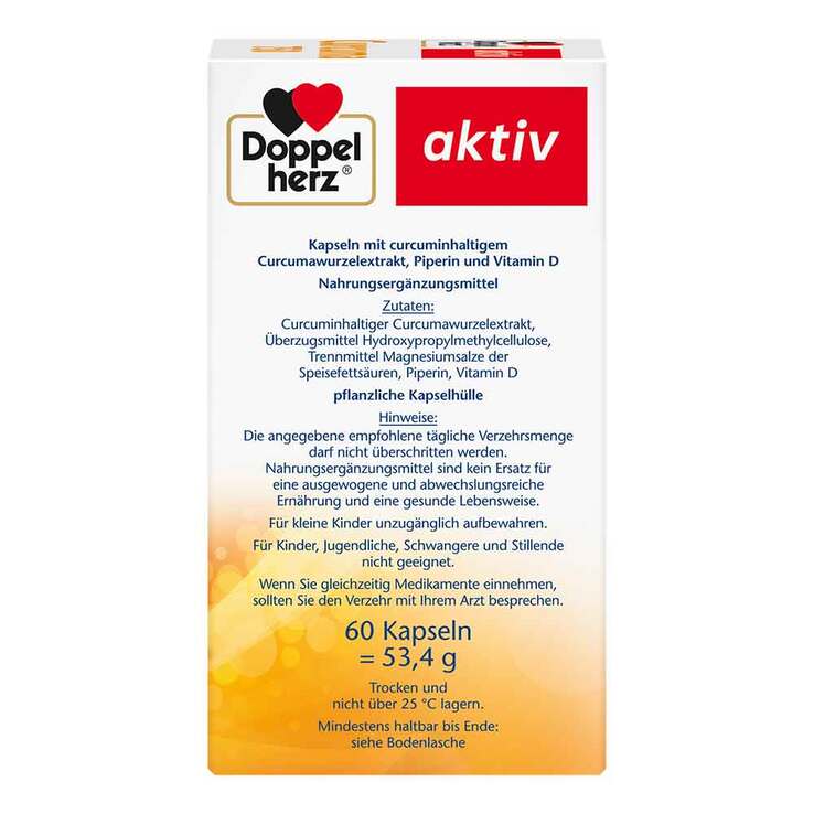 Doppelherz Curcuma 750 Kapseln, 60 St