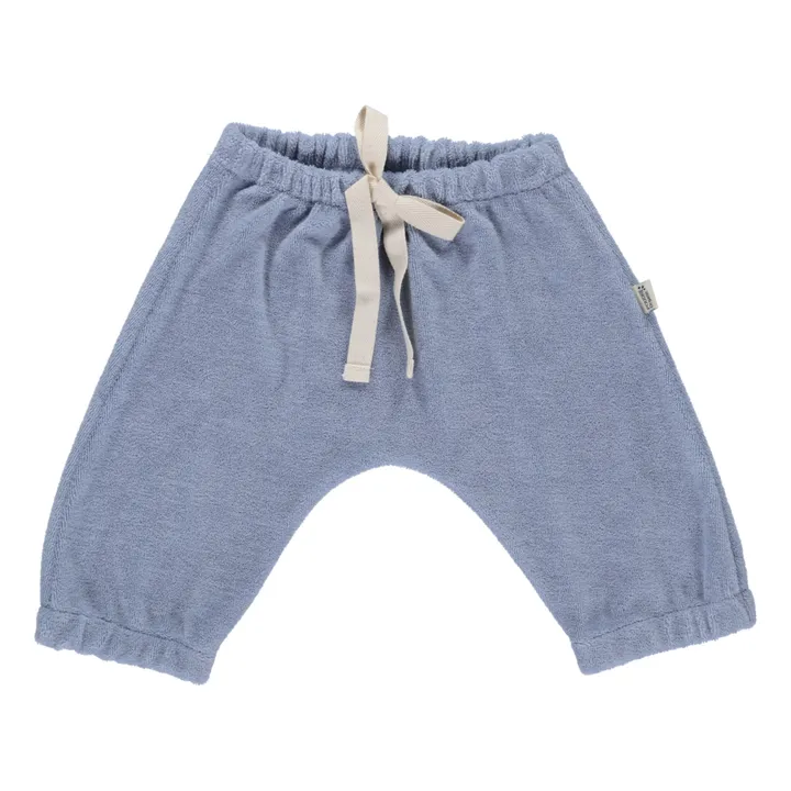 Poudre Organic Sarouel Eponge Coton Bio Cannelle | Bleu