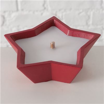 Bougie de Noël étoile