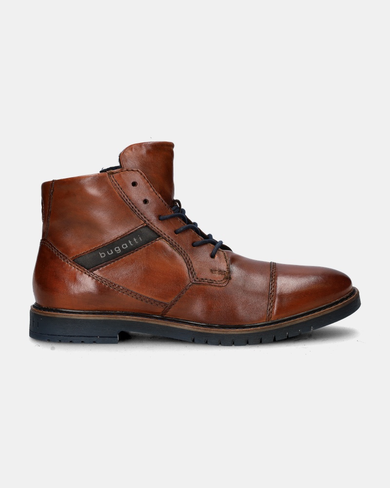 Bugatti Hoge nette schoenen  - cognac