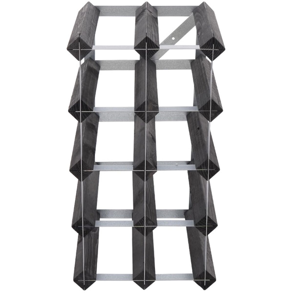 Vinstativ Påbygningsbart 12 flasker Black Ash