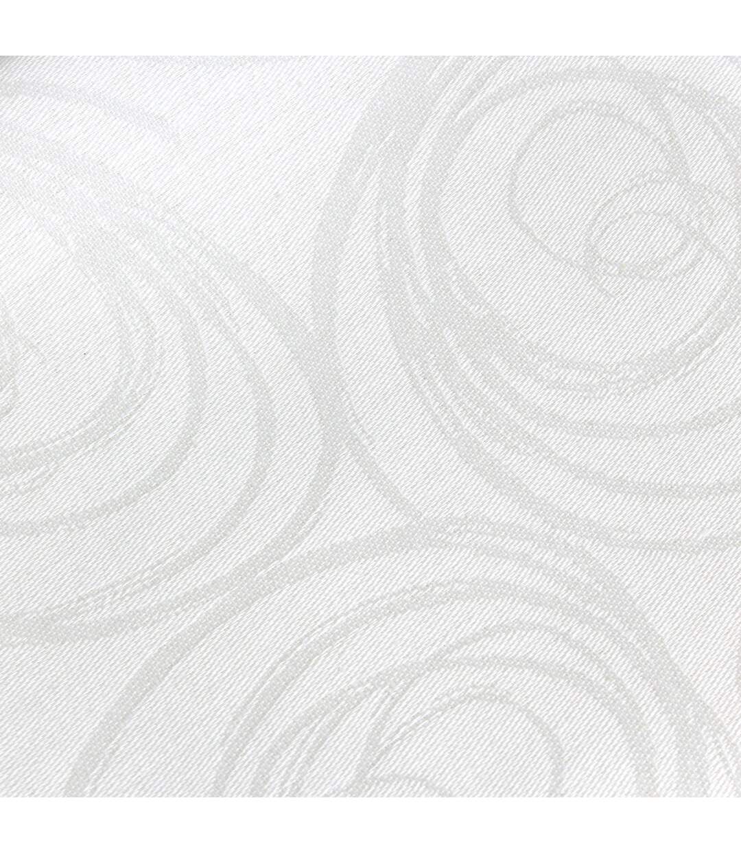 Nappe rectangle 150x350 cm Jacquard coton SPIRALE orange papaye