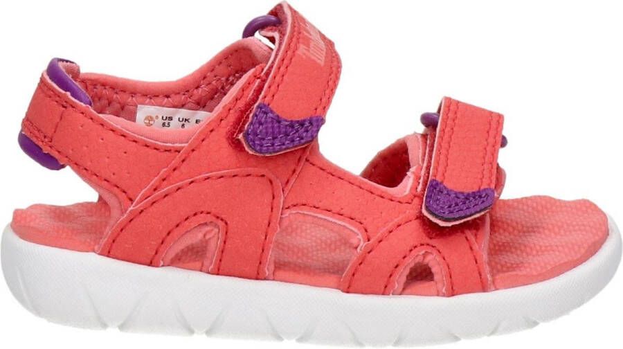 Timberland Kid's Perkins Row 2-Strap Sandal Sandalen maat 10K rood wit
