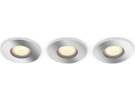 Philips Hue White ambiance Adore - indbygningsspot til badeværelse - 50w - LED - 230V - GU10 . 5.5W - BT - inkl. Hue Dimmer switch