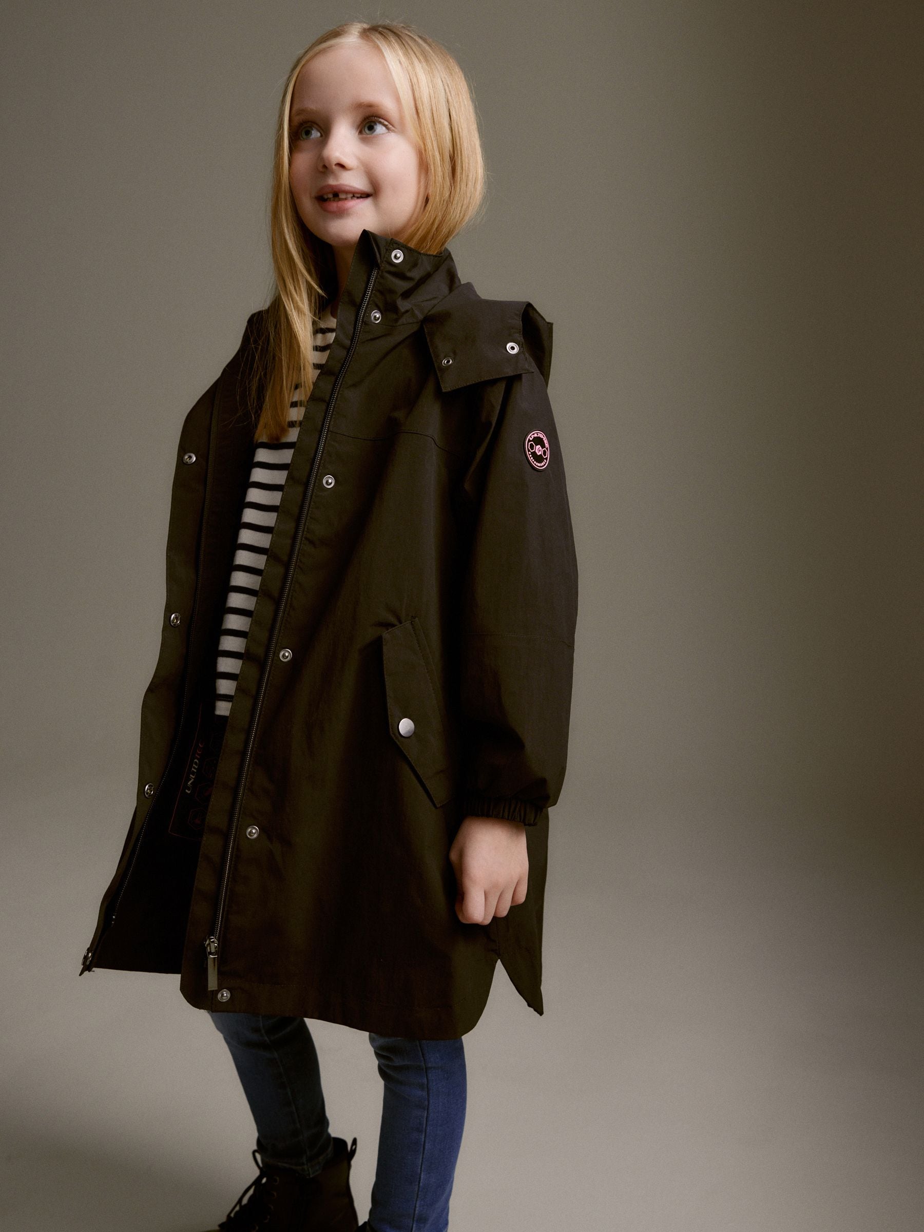 Zwart - Waterdichte Cagoule-jas (5-16jaar)