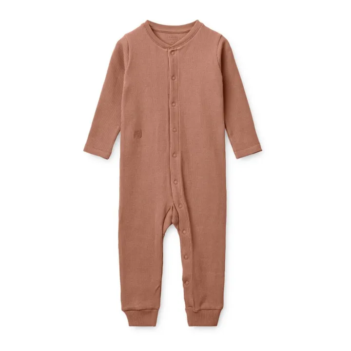 Liewood Pyjama Coton Bio Côtelé Birk | Vieux Rose