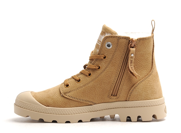 Palladium boots bottine plates femme pampa hi zip wl marron