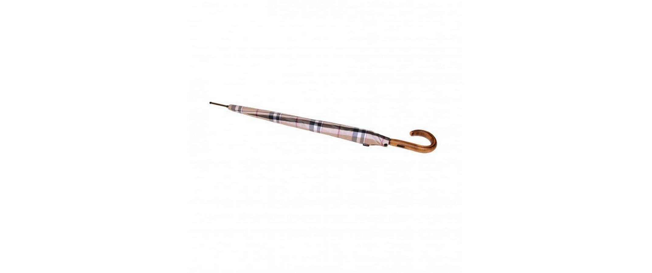 Schirm Long AC Swiss Made Beige/GrauLangschirm