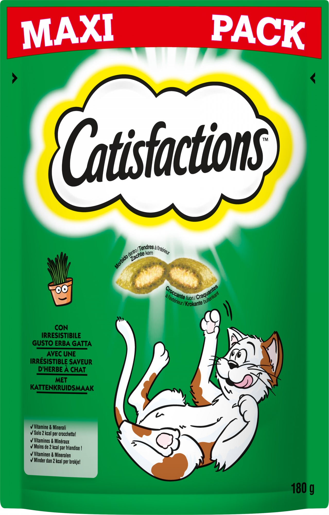 Catisfactions kattensnack catnip 180 gram
