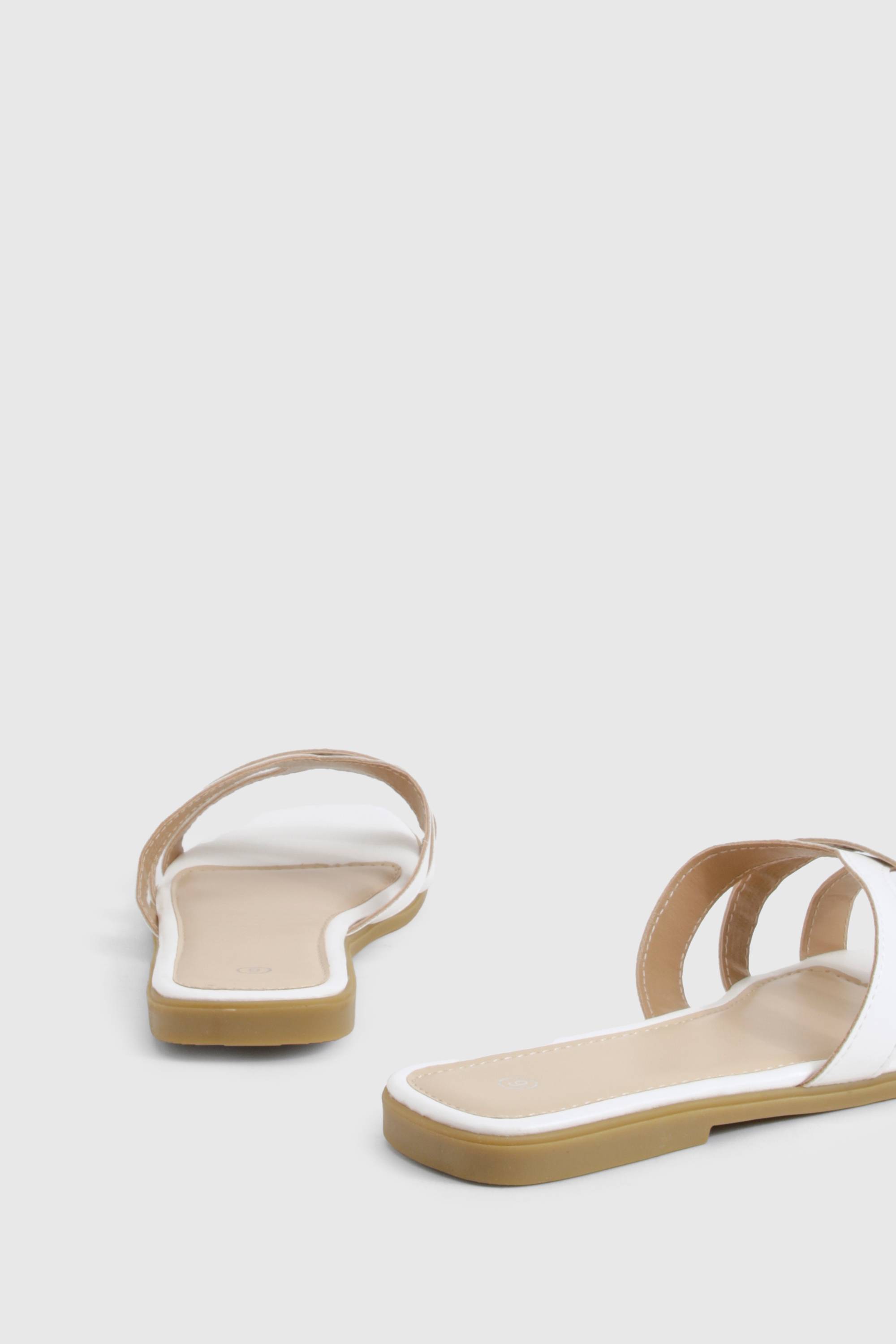 boohoo Sliders à brides croisées pour pieds larges