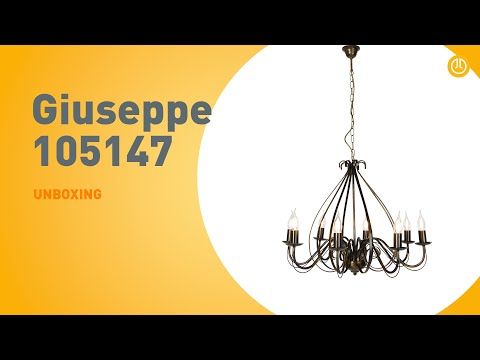 Klassieke kroonluchter antiek goud 8-lichts - Giuseppe