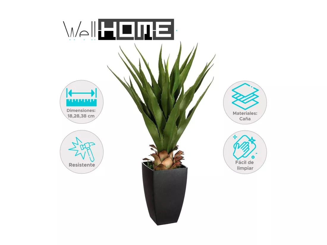 WELL HOME - Palmier artificiel en pot H.70cm Décoration d'intérieur
