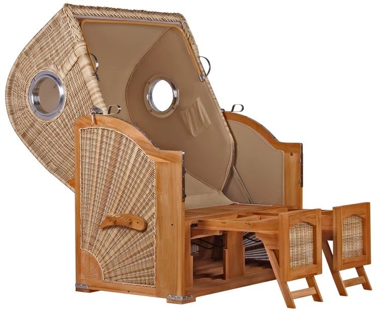 Strandstoel Rantum Teak PE kuip Design 580