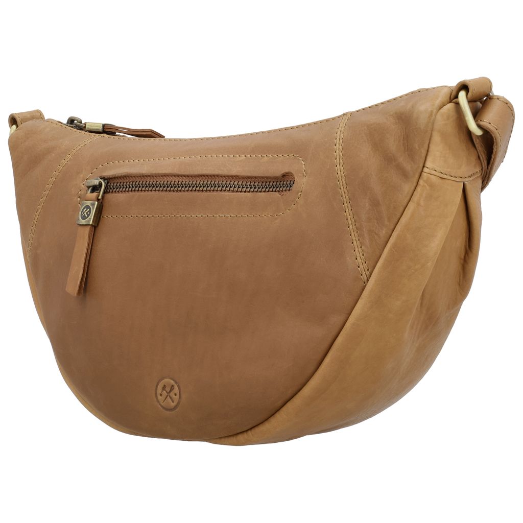 Hide & Stitches Daydreamer Schouder/ Heuptas Maan Cognac