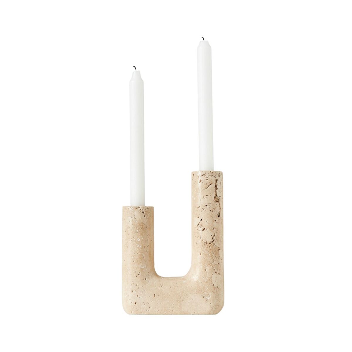 Minerva lysestake, creme