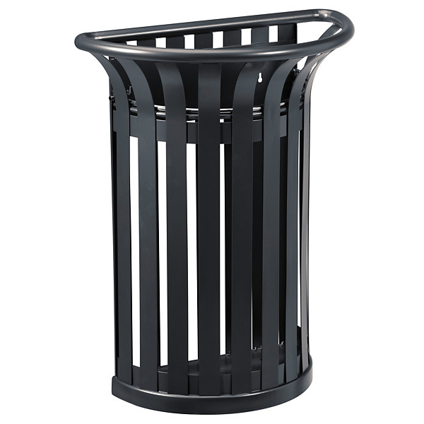 ROSSIGNOL Corbeille murale tulipe - 35l - anthracite mat