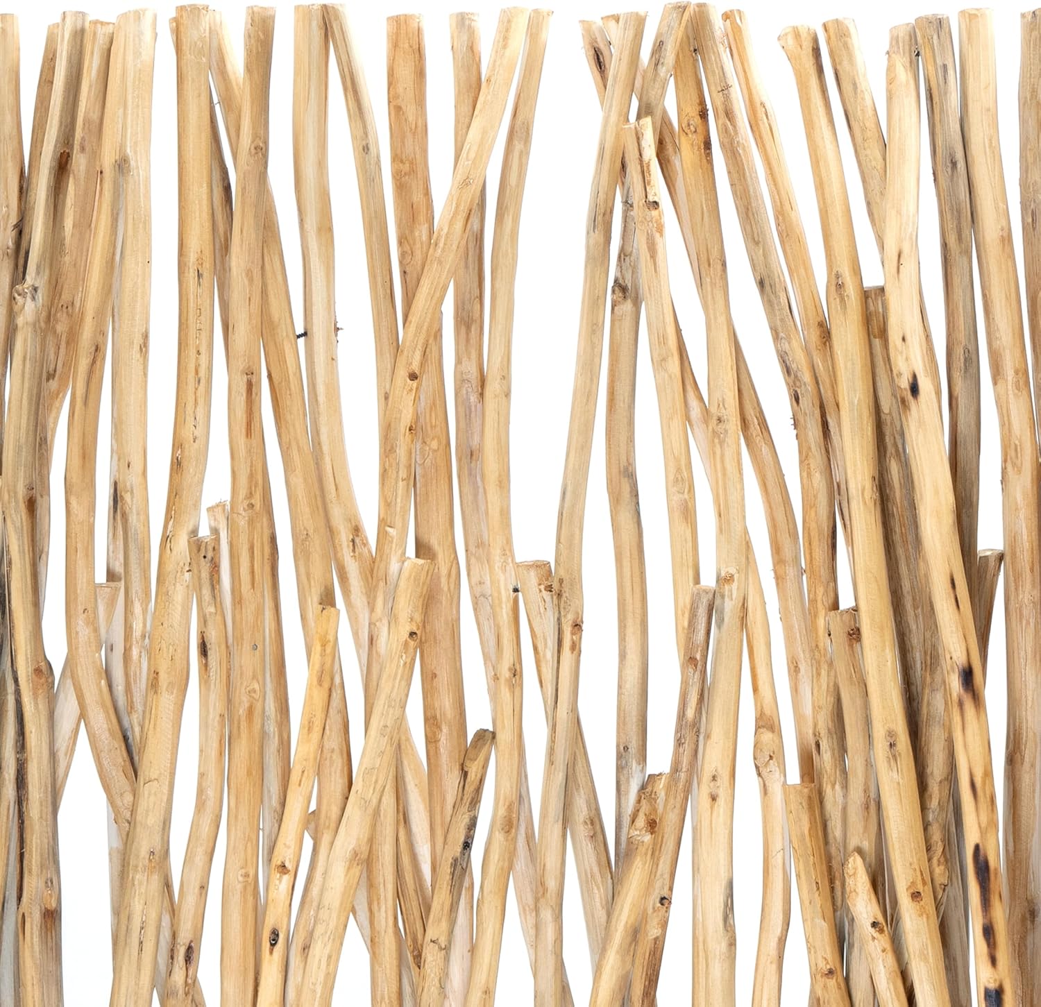 DESIGN DELIGHTS RAUMTEILER Tekea | Teakholz, 130x80 cm, Hellbraun | Äste Paravent, Wurzelholz Trennwand, Holz Sichtschutz, Treibholz Raumtrenner, Dekoobjekt