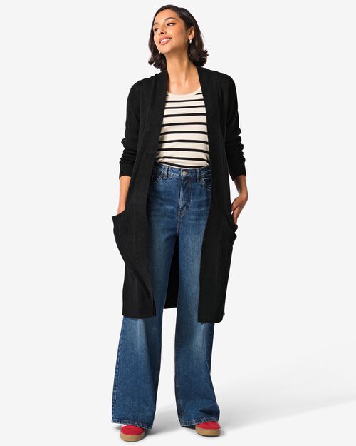 gilet femme Lana en maille noir