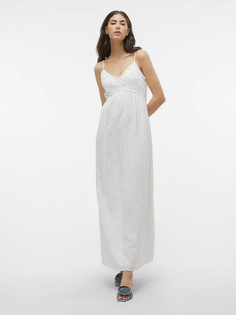 VERO MODA Maxikleid VMKIVA weiss