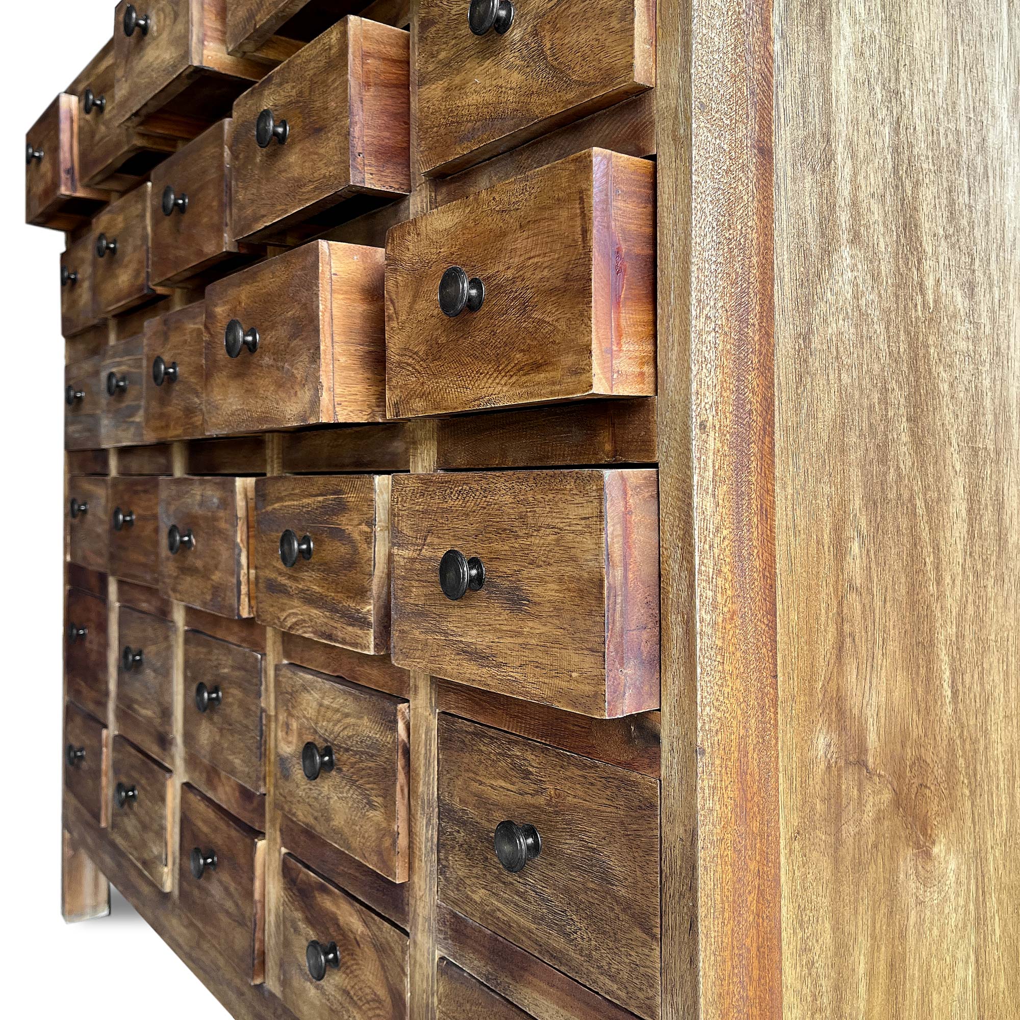 Schrank 'Benot' mit 30 Schubladen, Mahagoni, B 105 cm, H 100 cm, L 42 cm von fischer's lagerhaus