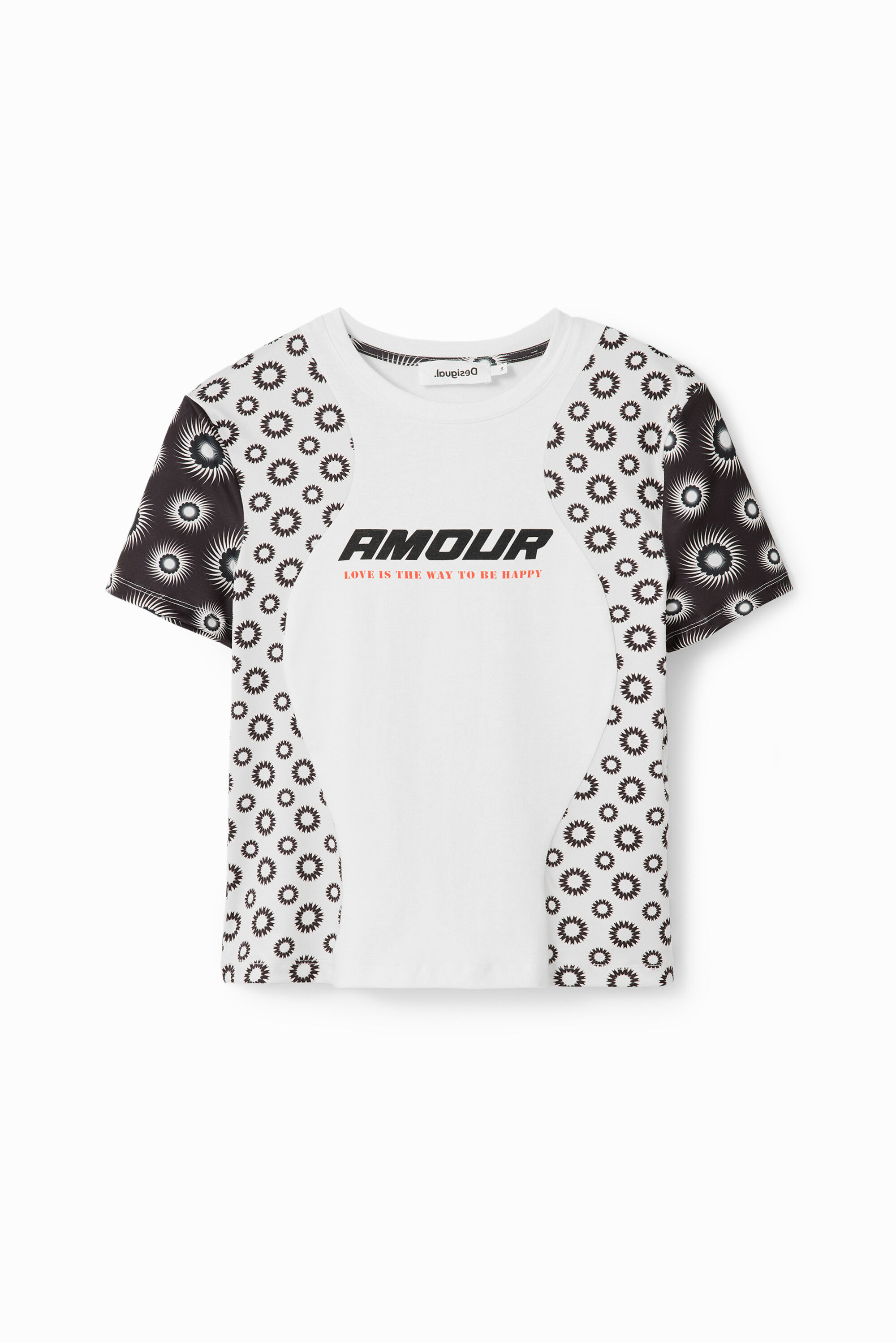 T-shirt patchwork géométrique