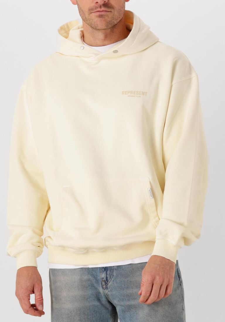 creme represent sweater owners club hoodie