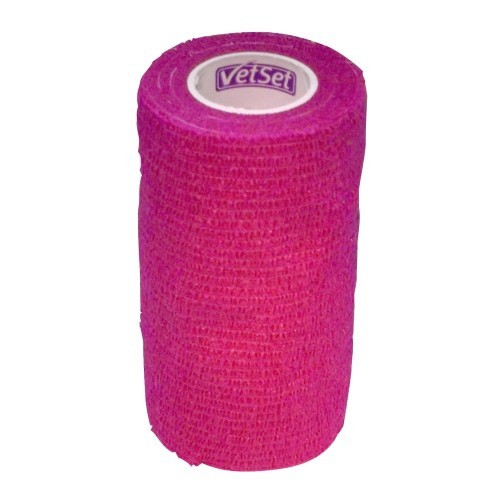 Bandagem coesiva VetSet para cavalos, rosa