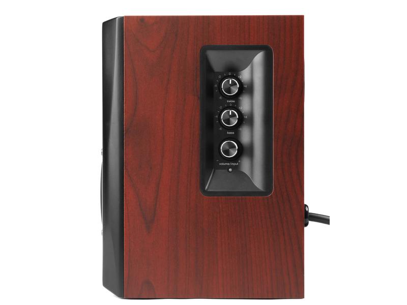 Edifier Regallautsprecher Paar S350DB mit Subwoofer Braun Aktive 2.1 Lautsprecher mit Subwoofer und Bluetooth