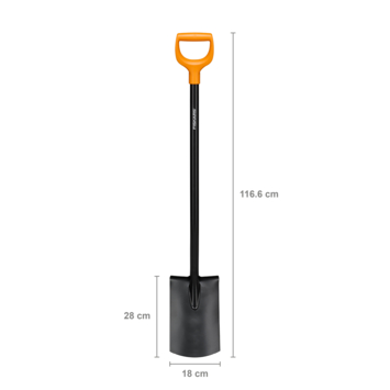 Fiskars tuinspade rond Solid
