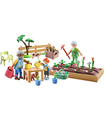 Playmobil Country - Idyllisk K?kkenhave med Bedstefor?ldre - 714