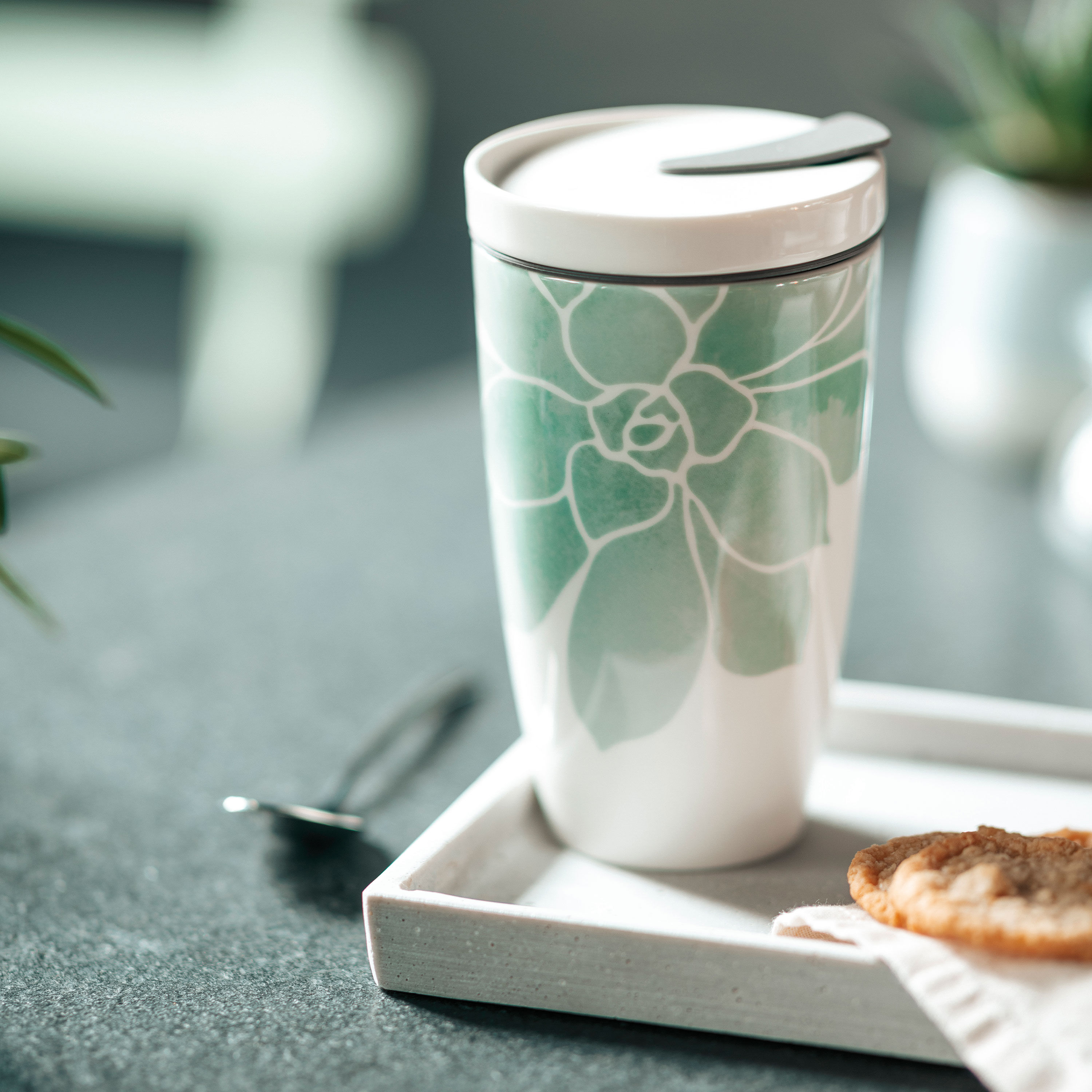 To Go Travel coffee mug Green, 11.9 oz