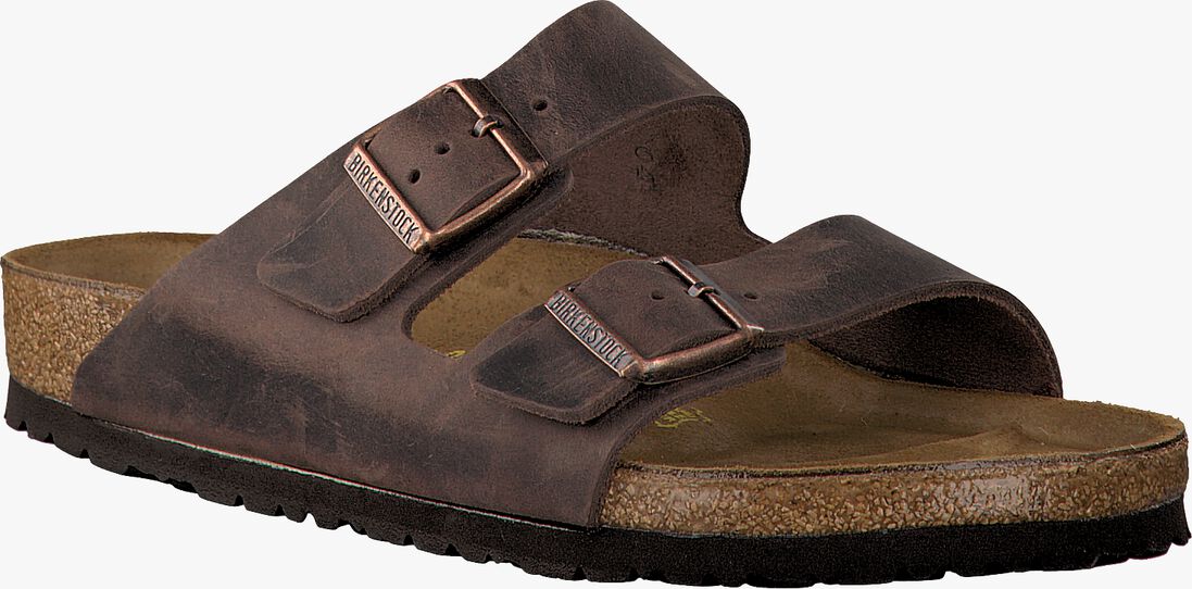 bruine birkenstock slippers arizona heren