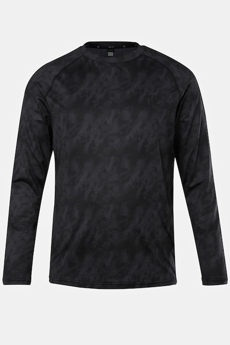 JAY-PI Langarmshirt FLEXNAMIC®, Fitness, Allover Print, Rundhals, Raglan-Ärmel