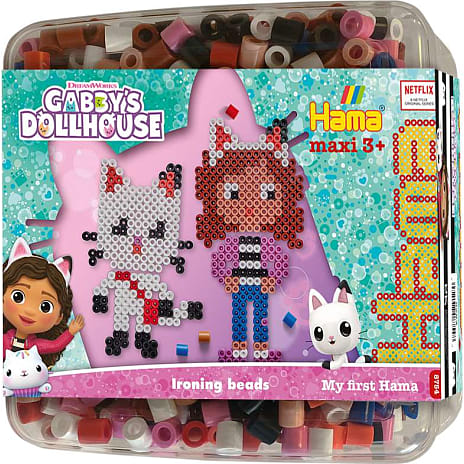 Hama maxi perler og stiftplade - Gabby's Dollhouse