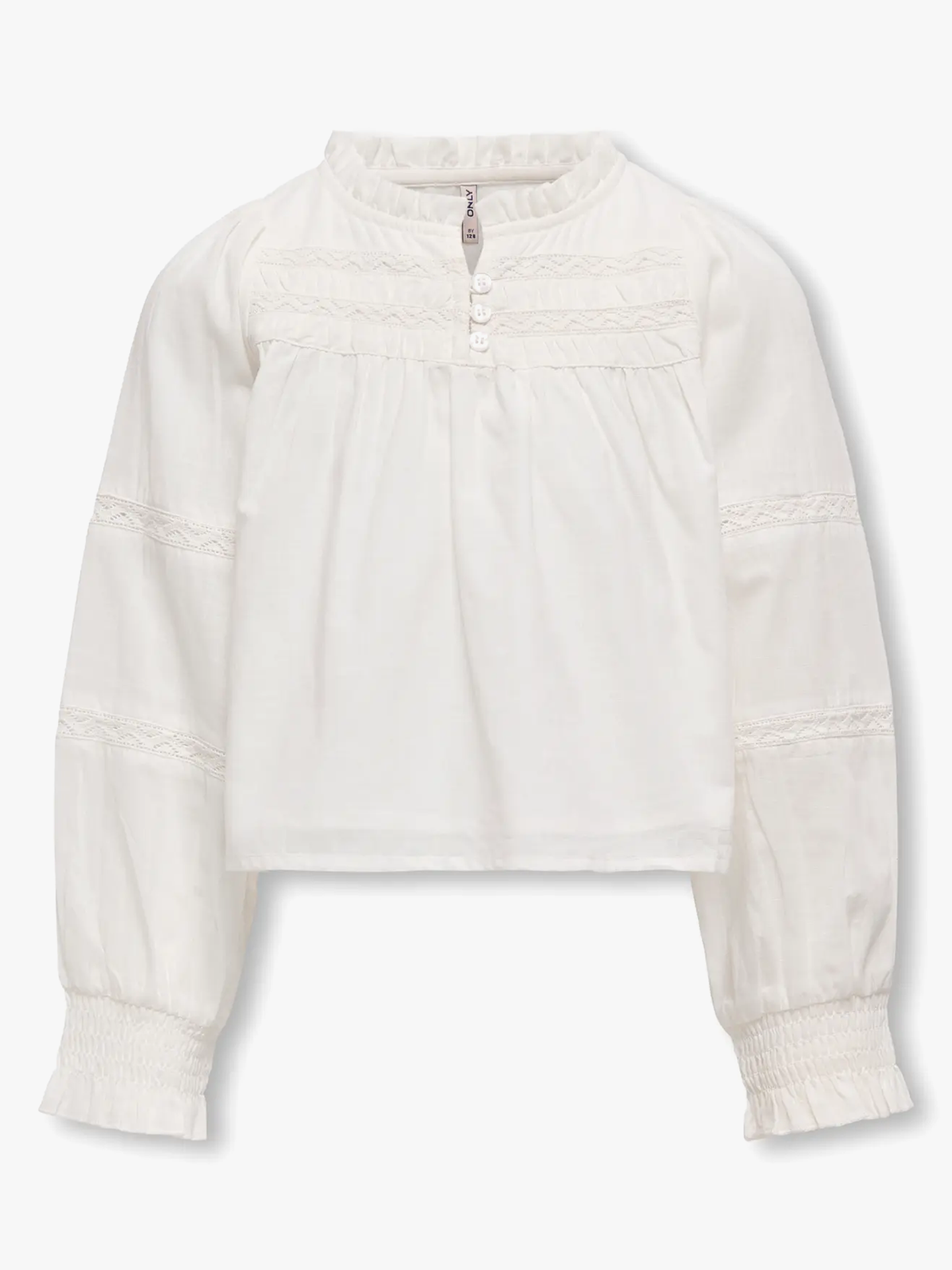 Esther Long Sleeve Ladder Tape Top Woven